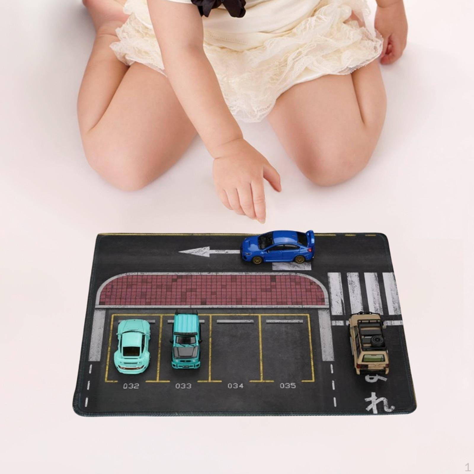 

1/64 Парковка Автомобиль Сцена Коврик Многофункциональный Сворачивающийся Дисплей Модель Литой Гараж для 30x25cm