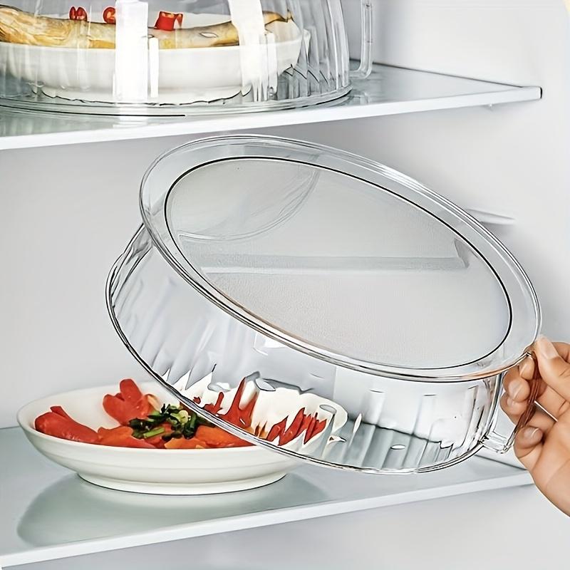 [Heat-Resistant Microwave Cover] 1pc Heat-Resistant 200°C Microwave Splash Guard Cover - Multi-Functional 360° Splash Guard, Food Insulation Lid