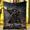 Custom Name Warhammer 40K Theme Printed Blanket - Perfect for Couch, Bed, Travel & Outdoor Use | Machine Washable, Cozy & Durable.
