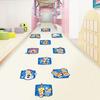 PVC Cartoon Number Grids Multicolor Wall Art Creative Flooring Decals  Home Decoration