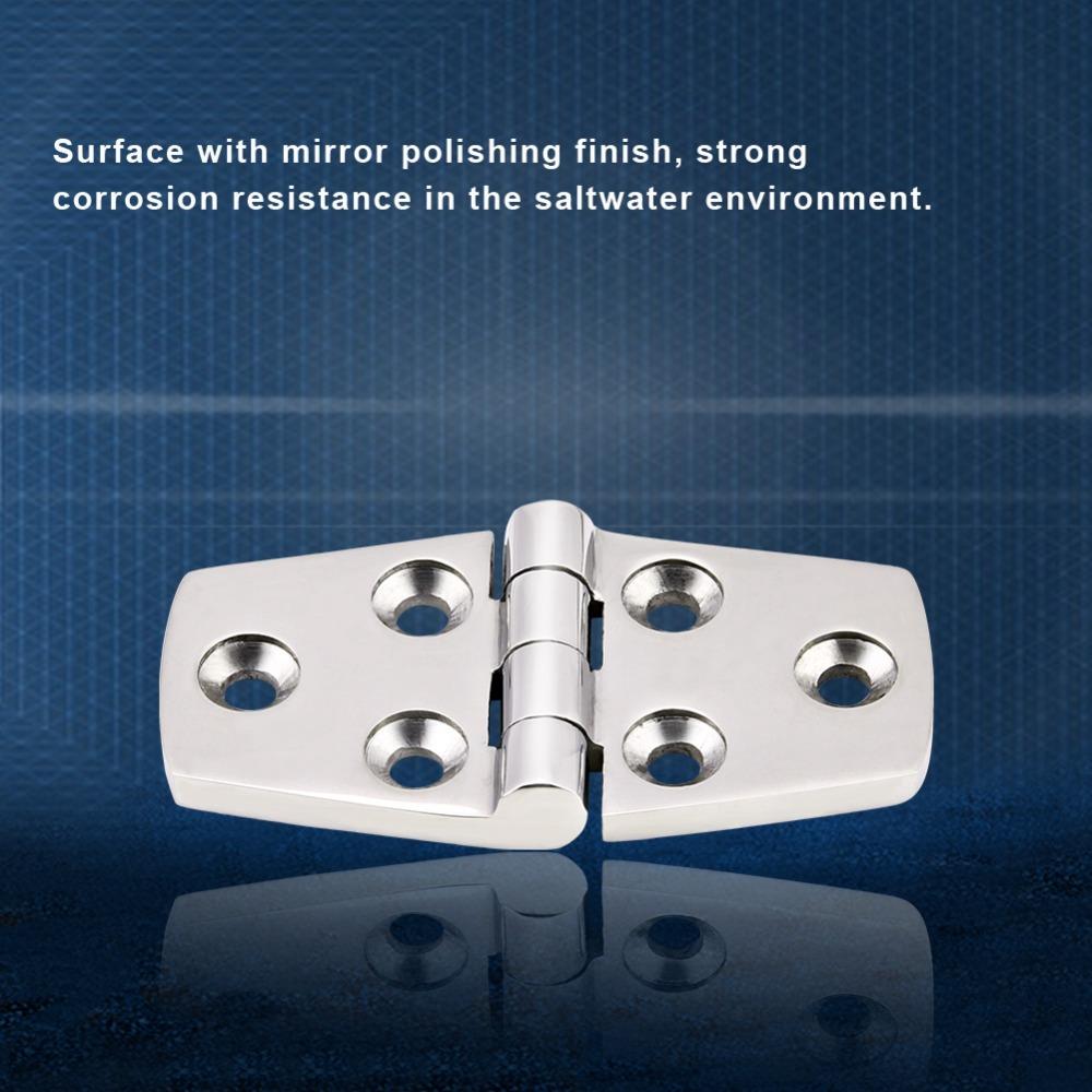 76 * 38mm/102*38mm Marine Boat Cabin Door 316 Stainless Steel Flush Door Hinge  Marine Lids