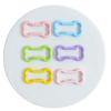 Zinc Alloy Bone Keychain Decoration Spring Operated Clasp Available In 6 Playful Color Options