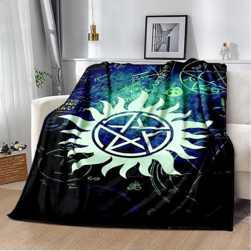 Supernatural join the hunt Throws Blanket Sofa Hiking Picnic Super Soft Quilt Fashion Bed Thermal Flannel Blanket birthday gift