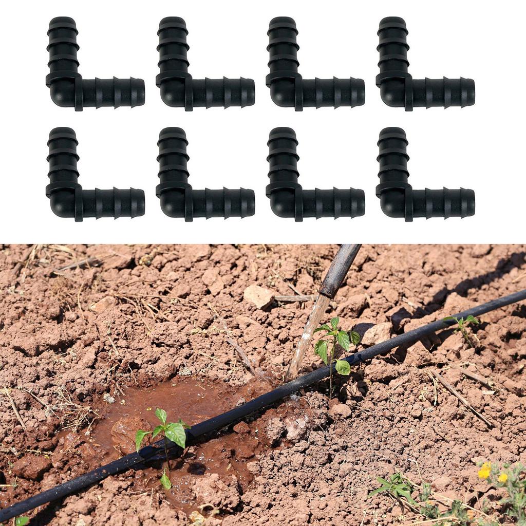 8Pcs Drip Irrigation Barbed Coupling Fittings Kits Drip Line Couplings for 1/2inch Tubing 16MM Barbed Connectors