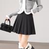 2025 Fall/Winter Fresh College Style High Waist Woolen Pleated Skirt