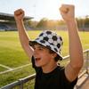 Soccer Themed Bucket Hat Light Weight Breathable Polyester Fisherman Cap For Running Cycling Football Outdoor Sports