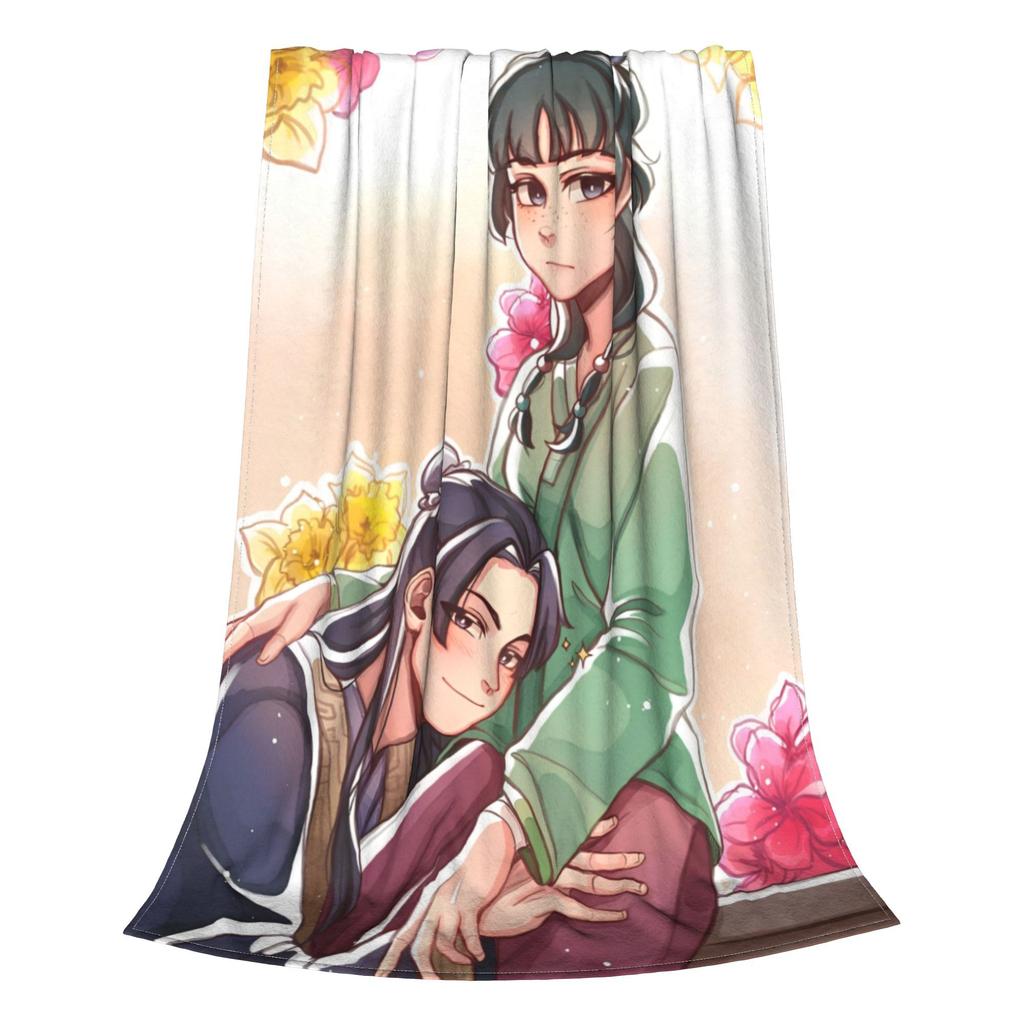 Maomao Cartoon The Apothecary Diaries Blanket Multiple Sizes Soft and Lightweight Throw Blankets for Sofa Couch and Bed