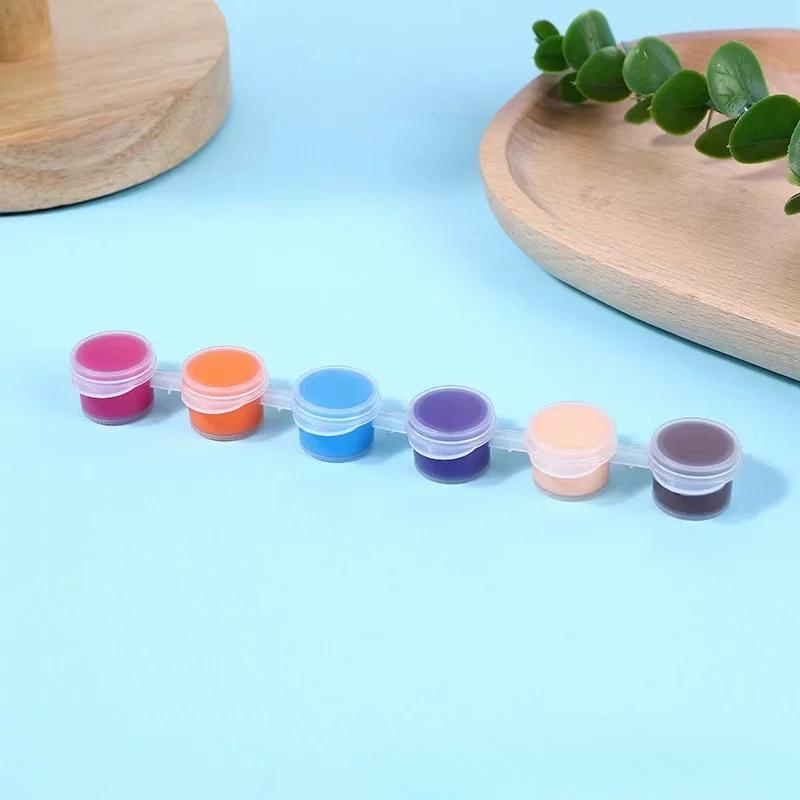 6-Color Acrylic Paint Bars for Kids | Non-Toxic, Formaldehyde-Free DIY Craft Paint forDolls & Art Projects