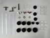 50-piece Black Anti-slip Felt Drum Pad Set - Drum Accessories