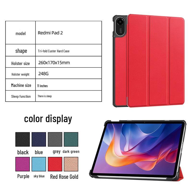 Xiaomi Redmi Pad 2 Tri-fold Cartoon Protective Case