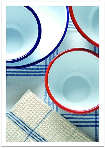 POSH LIVING Enamel Saucepan, Large, Blue, 540WL