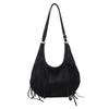 Women's 2025 Frosted Fringe Dumpling Bag - Large Capacity, Versatile Retro Crossbody and Shoulder Bag for Autumn/Winter
