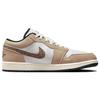 Air Jordan 1 Low SE Brown Elephant Men Sneakers Hemp Metallic-Gold White DZ4130-201