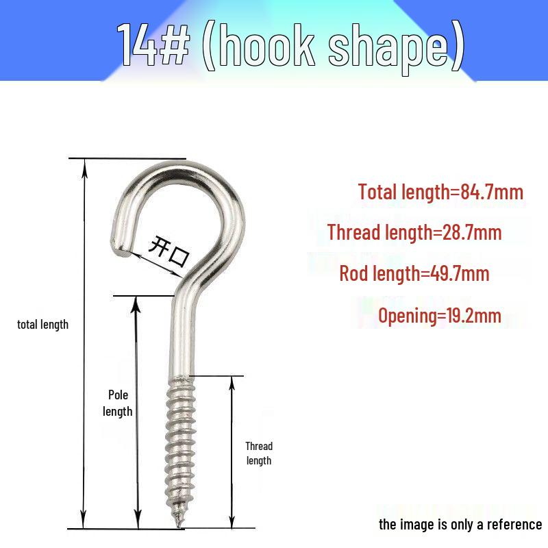 Eye Bolt & Assorted Hooks with Self-Tapping Screws