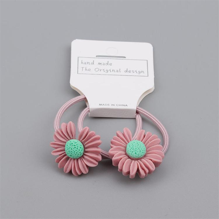 Bestseller New Kids Colorful Daisy Hair Accessories Sweet Girls Hair Ring Band Elastic Hair Ropes for Children