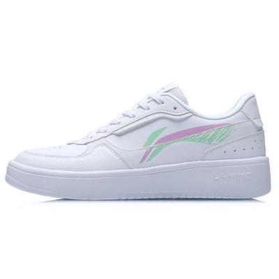 Chaussures de Skateboard Li Ning pour Femmes Basses Blanches AGCR198-1