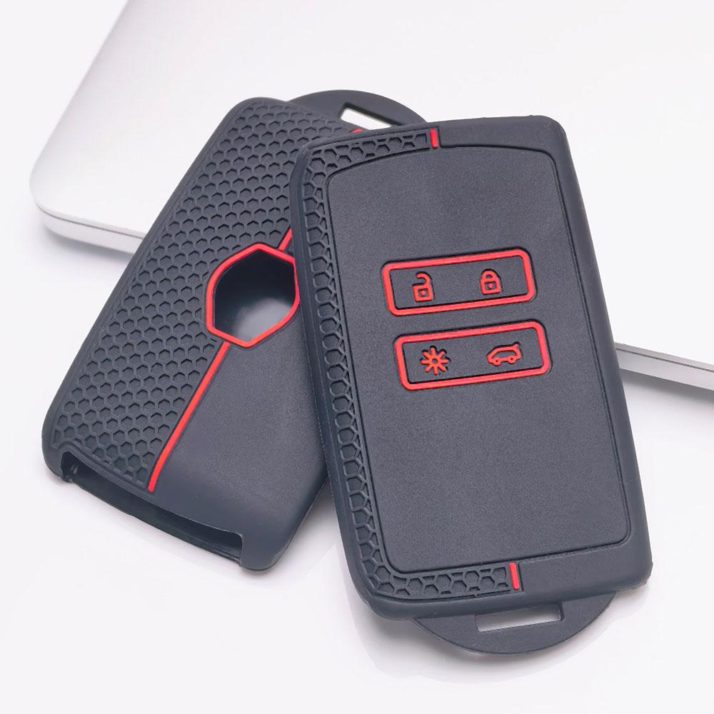Key Fob Cover for Renault Koleos Kadjar Megane Talisman Espace Scenic Grand Anti-Scratch Guard Shockproof Protection Soft Grip Texture