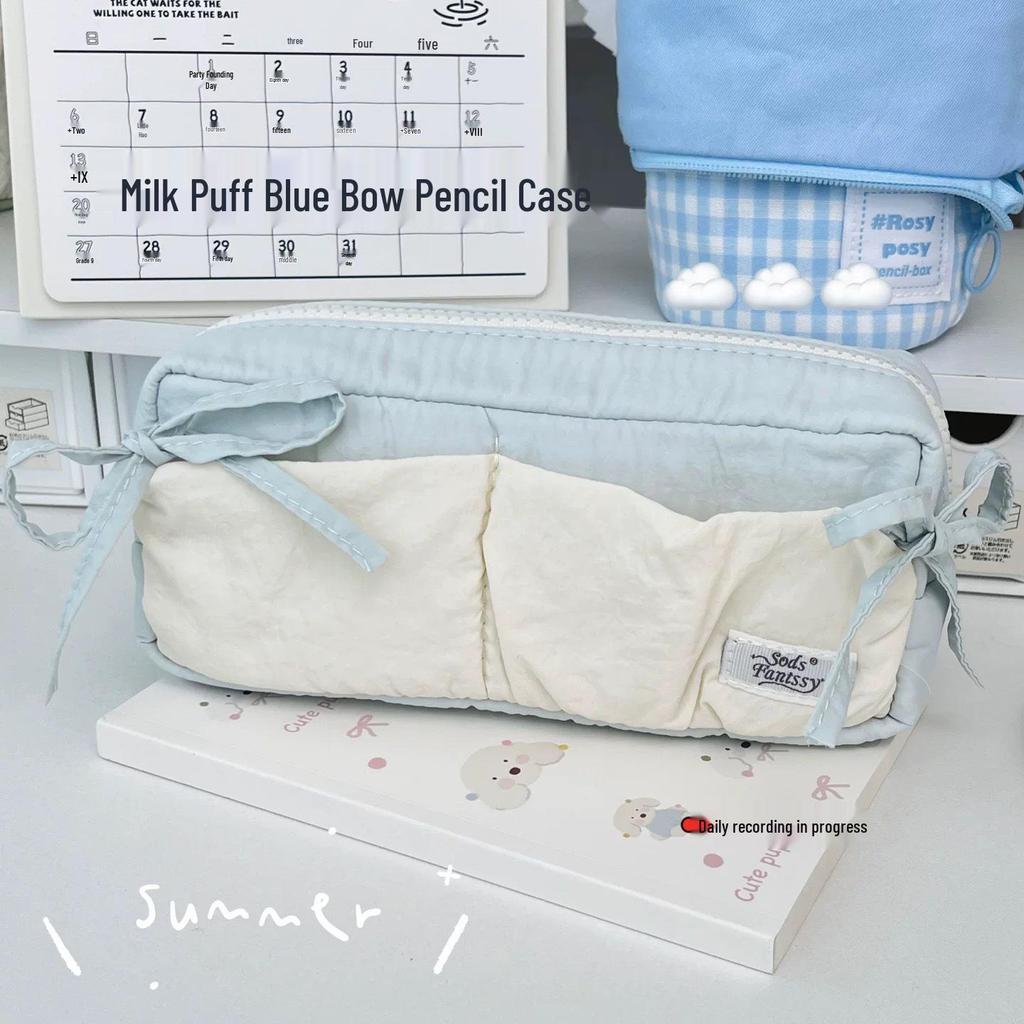 Wysokopojemnikowy piórnik Cloud Bow: Stylowy organizer na artykuły papiernicze dla studentów