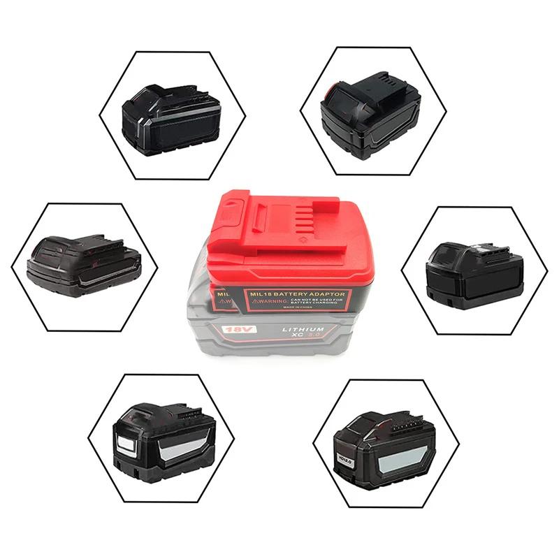 For Einhell Battery Adapter for DeWalt/Milwaukee 18V20V Li-ion Battery Converter To for Einhell X-Change18V Power Tool Accessory