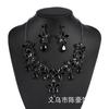 Vintage Bridal Jewelry Set for Women Necklace Earrings Party Prom Wedding Accessories