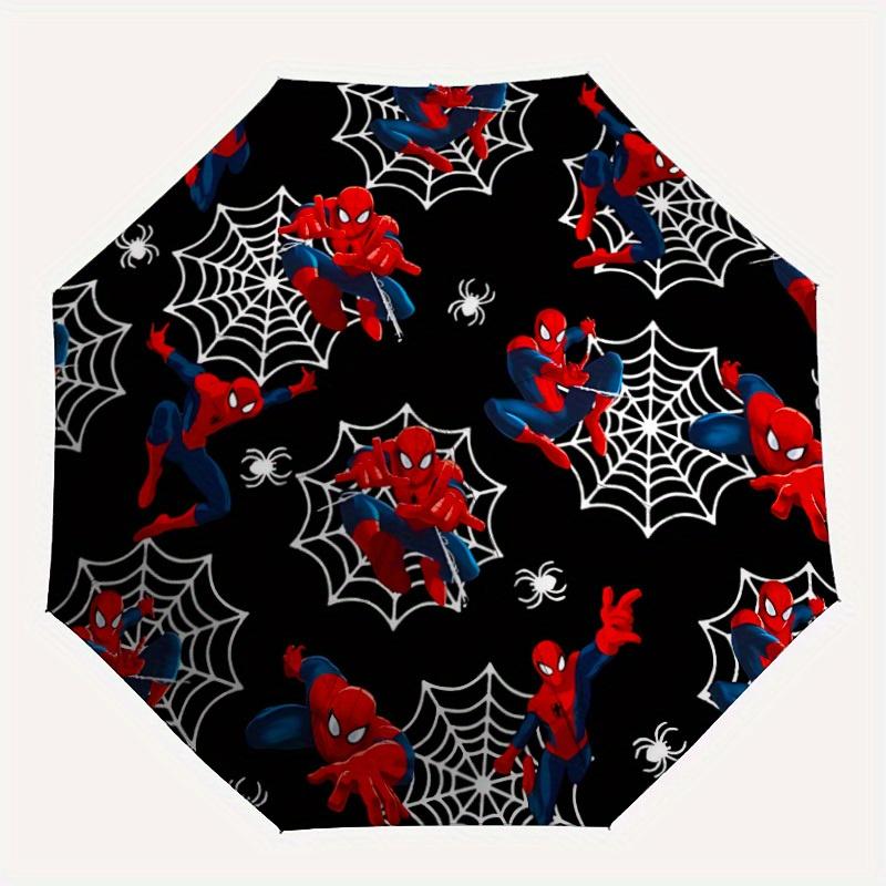 

1pc Spider-ManDesign Automatic Opening/Closing Folding Umbrella with 8 Iron Ribs, Portable Sunshade for Men and Women y250724009