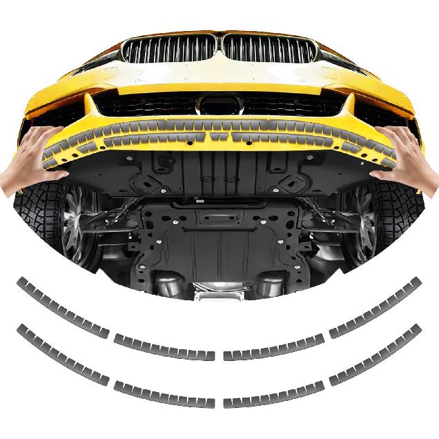 Front Bumper Scrape Guard 8 Pack Car Universal Black Bumper Lips Scrape Guard Car Under Bumper Or Anti-Scratch DIY Protector For Lowered Cars, Sport