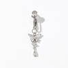 1pc Clip On Butterfly Belly Button Ring for Women, Copper Zircon Fake Belly Piercing Navel Body Jewelry Trendy Fashion Style