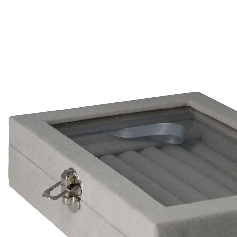 Velvet Ring Jewelry Box Earring Organizer Box Jewelry Show Case Storage Case Display Tray Holder