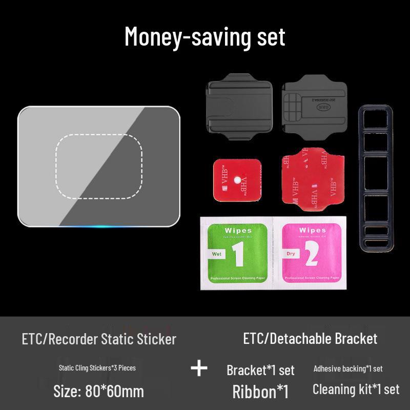 Transparent Static Cling Sticker for Dashcam, Insurance, and Vehicle Inspection Mark