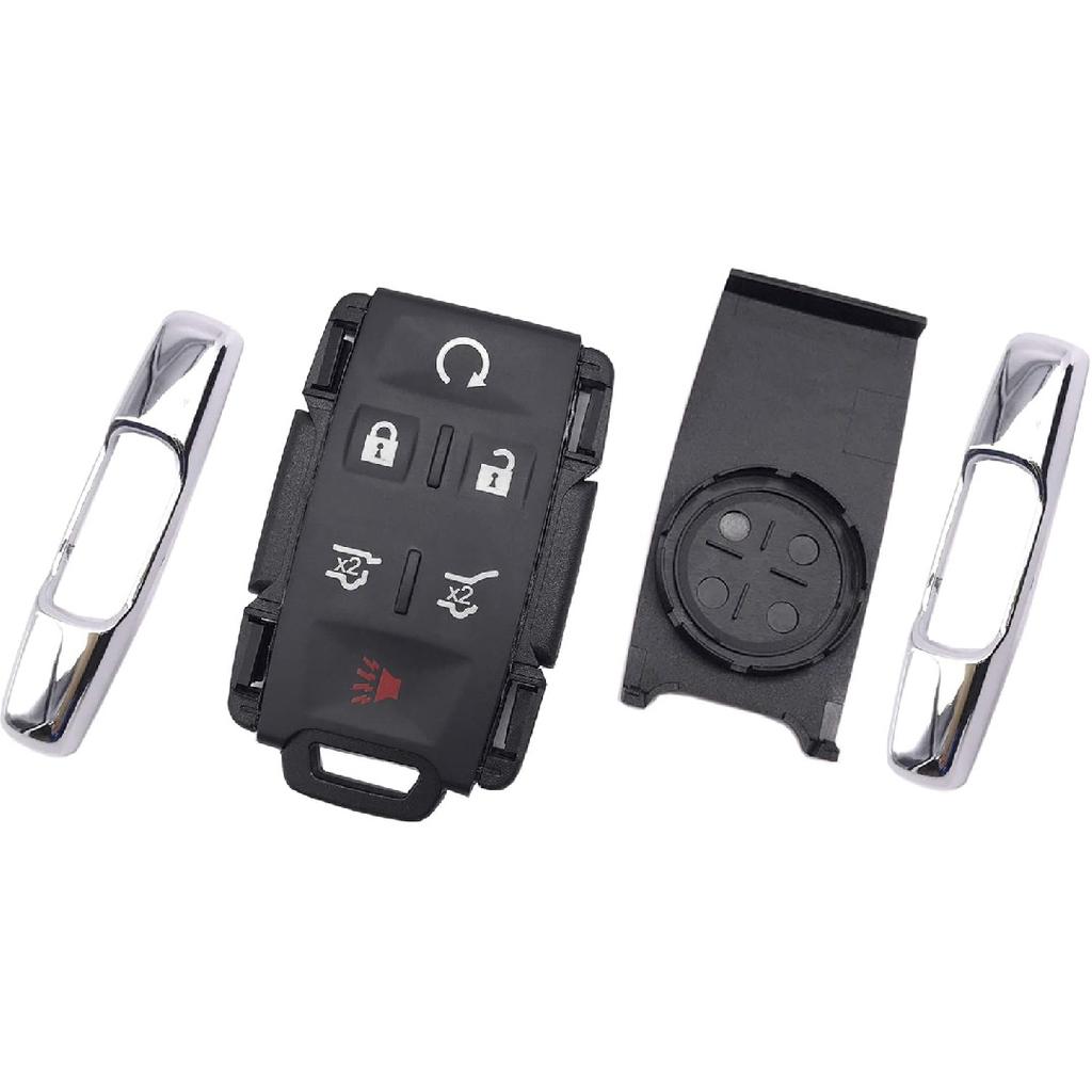 Smart Key Fob Case Shell Fit for Chevy Tahoe Suburban / GMC Yukon 2014 2015 2016 2017 M3N-32337100 Keyless Entry Remote Control Car Key Fob Cover