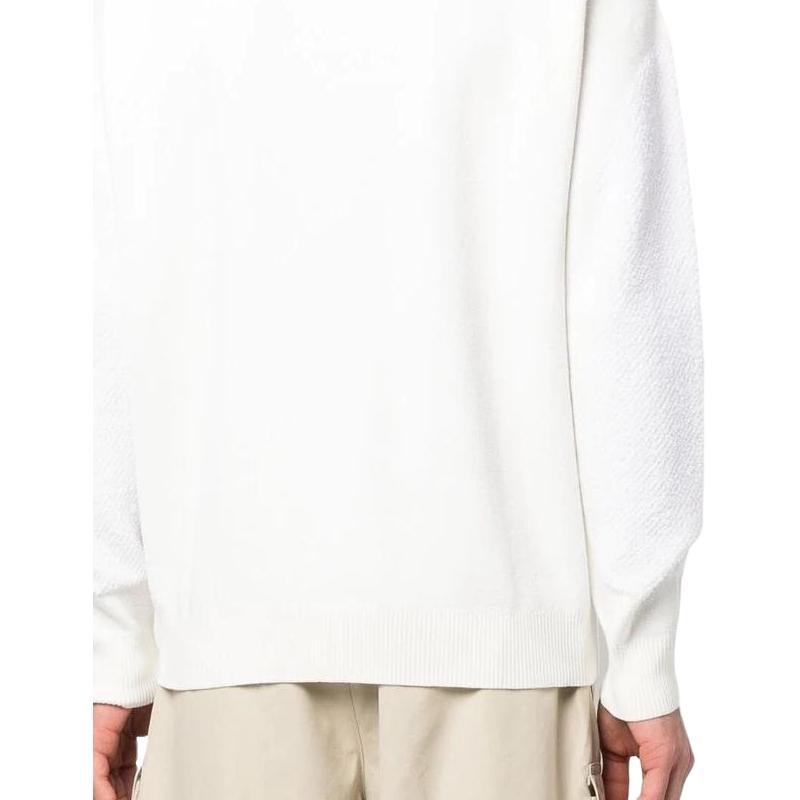 STONE ISLAND Ss23 Solid Logo Print Crew Neck Pullover Long Sleeve Sweatshirt Men Sweatshirt White 7815519B4-V0099