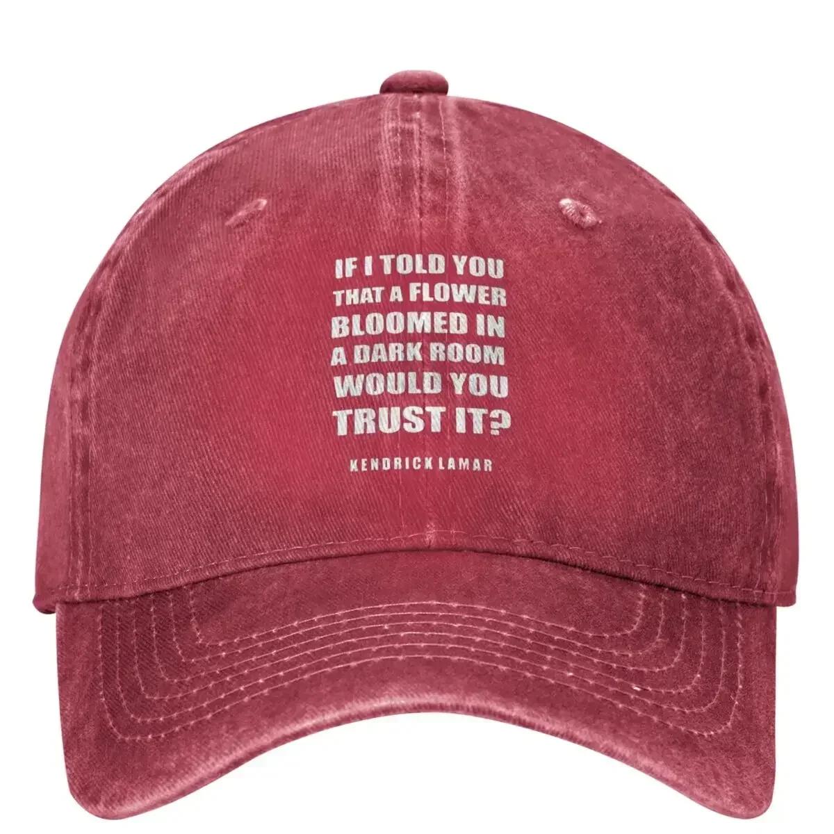 

Kendrick Lamar Lyrics Washed Baseball Cap Musician Casual Hip Hop Dad Hats Summer Unisex Women Tennis Skate Sunshade Baseball Caps One Size