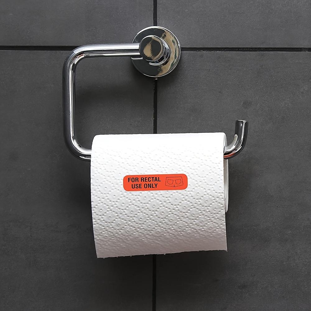 Lustige "Nur zur rektalen Anwendung" Medizinische Dekorationsaufkleber - Helles Orange Badezimmerstreiche, Medizinische Schulungen, Partydekorationen - Kräftiger Text