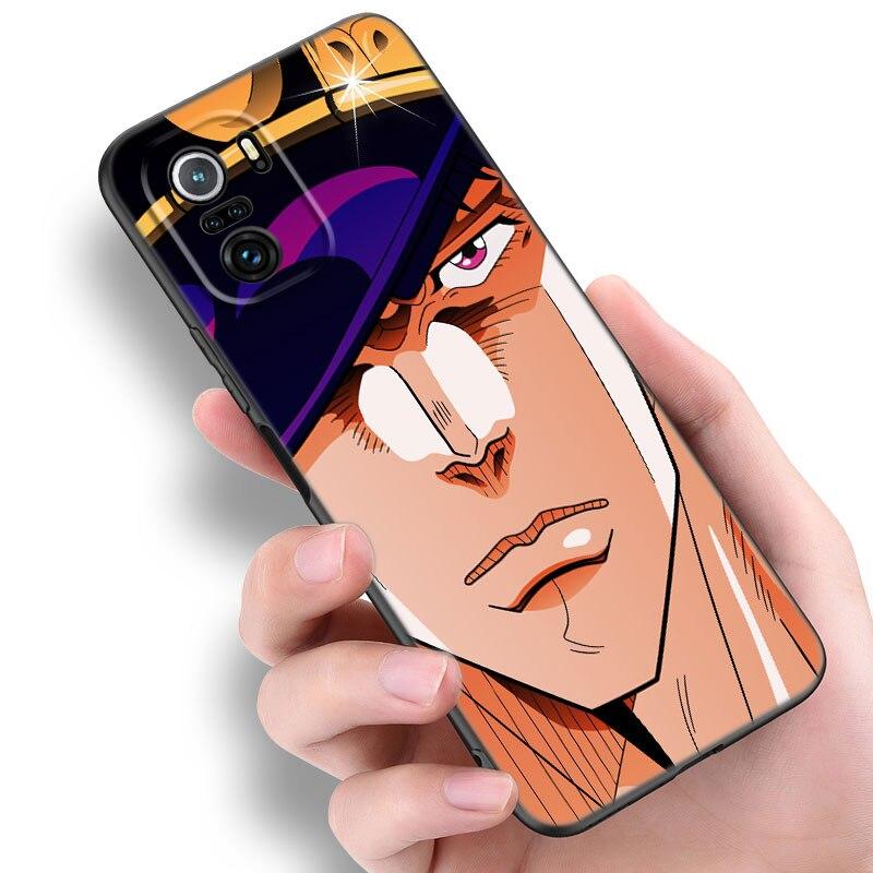 JoJo Bizarre Adventure Phone Case For Xiaomi Mi 10T 11i 11T Note 10 11 Lite NE F1 POCO F3 M3 X3 GT NFC M4 X4 Pro 5G Black Cover