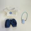 Kawai knitted hat sweater bag suit is generally suitable for 15-17cm rag vinyl doll dress accessories mini bag doll clothing