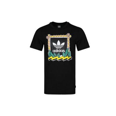 Originals Trefoil Relaxed Breathable Short Sleeve T-Shirt Men Tops Black DT8107