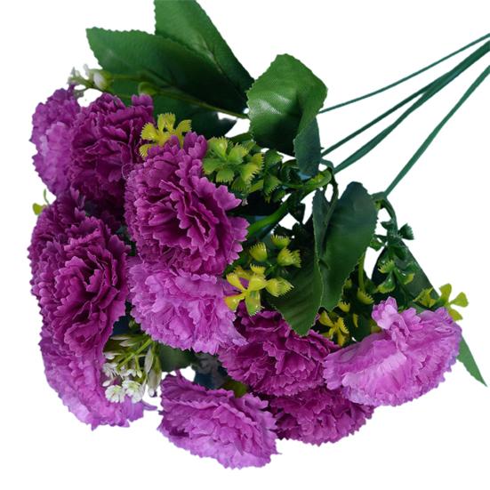 

Искусственный цветок пластик 1 шт. легко поддерживать поддельные анти-падение реквизит для фотографии растение домашний декор пурпурно красный