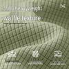 MINISO Men's Fleece-Lined Waffle Texture Long Sleeve Tee