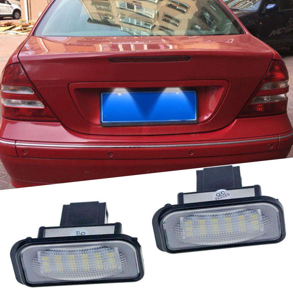 Buy 2pcs LED License Plate Lights for W211 W203 5D W219 R171 Number
