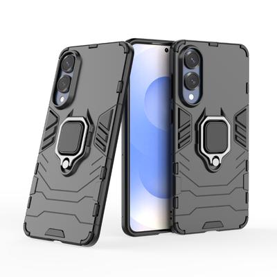 For Samsung Galaxy S25 Edge 5g Back Cover Phone Case Shockproof Armor Anti-Fall Metal Ring Holder Magnetic Protect Funda Coque