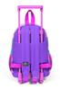 Minik Yuva Rollrucksack Rosa Lila mit Milchshake-Eis-Muster Zweifach 24049