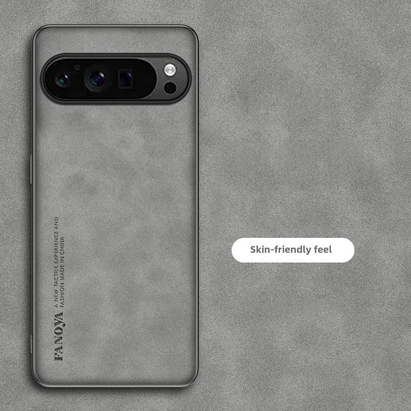 Pixel9Pro XL Leather Phone Case for Google 8A Pixel9A - Sheepskin Protective Cover