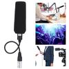 Condenser Microphone Stereo Camera Mic Video Recording Black Unidirectional Anti Interference(Black