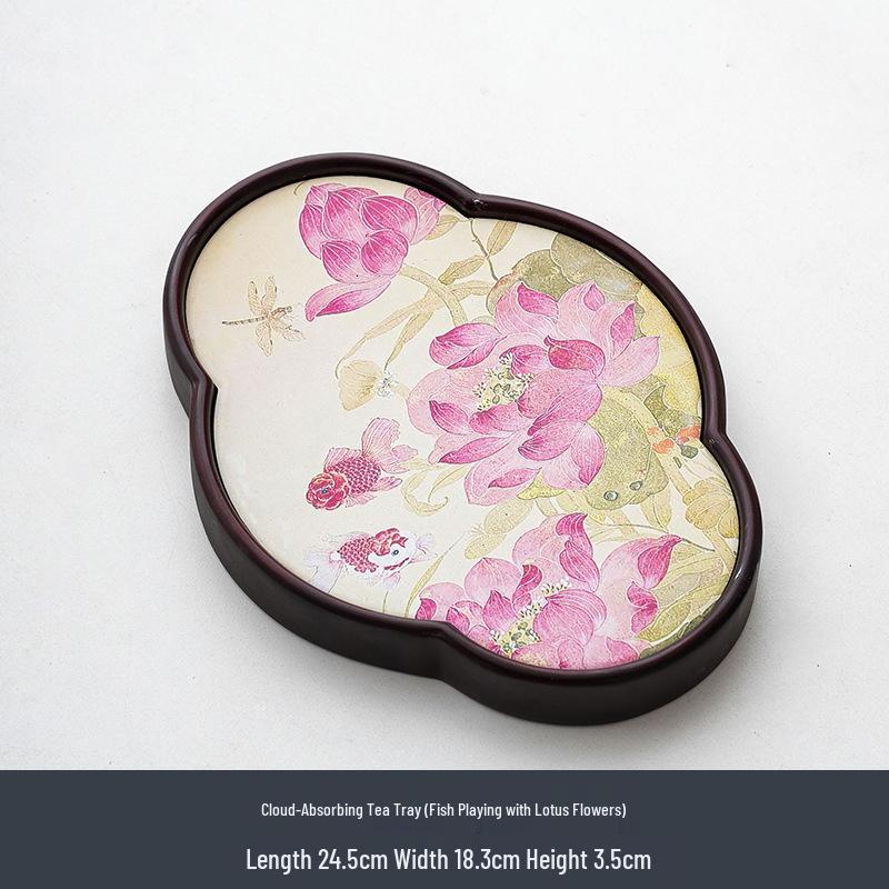 Water Absorbent Tea Tray - Small Chinese Gongfu Tea Set Accessory and Coaster for Tea Ceremony.