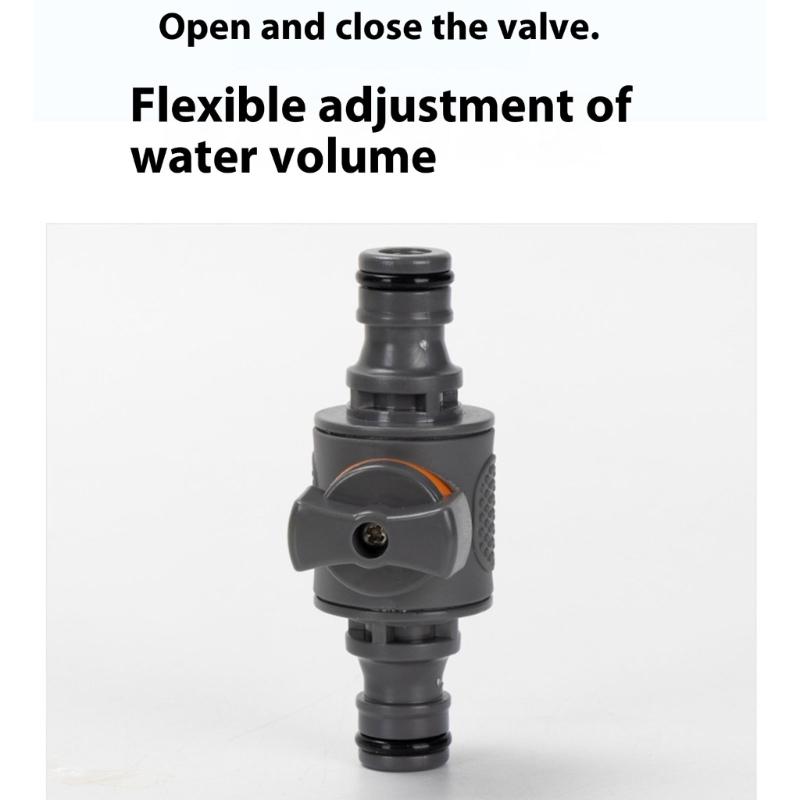 Garden Hose Shut Off Coupler Quick Connection Coupler with Shut Off Valved Garden Hose Coupler Hose Connector Pipe Joiner