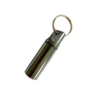 Aluminiumlegierung Pillendose Schlüsselanhänger Wasserdicht Versiegeltes Design Mehrere Farboptionen Perfekt für den Außenbereich Tägliche Pillenaufbewahrung