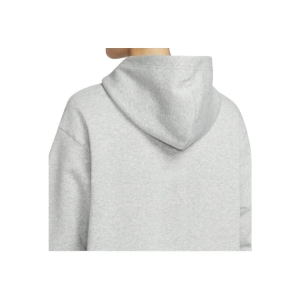 Nike Comfortable Fleece Loose Warm Hooded Pullover Long Sleeve Sweatshirt Women Sweatshirt Gray HV1745-063