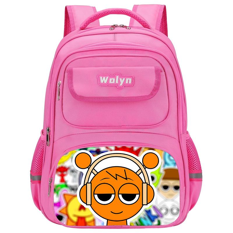 Caja de Ritmos Sprunki Juego Anime Mochila Estudiante Bolsa Escolar Bolsa Multifuncional