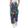 Women's Casual Fashion Halloween Print Casual Pants Sweatpants Long Pants Drawstring Elastic Waistband Cuffed Pants
