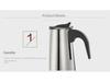 Stainless Steel Electric Moka Pot Espresso Maker